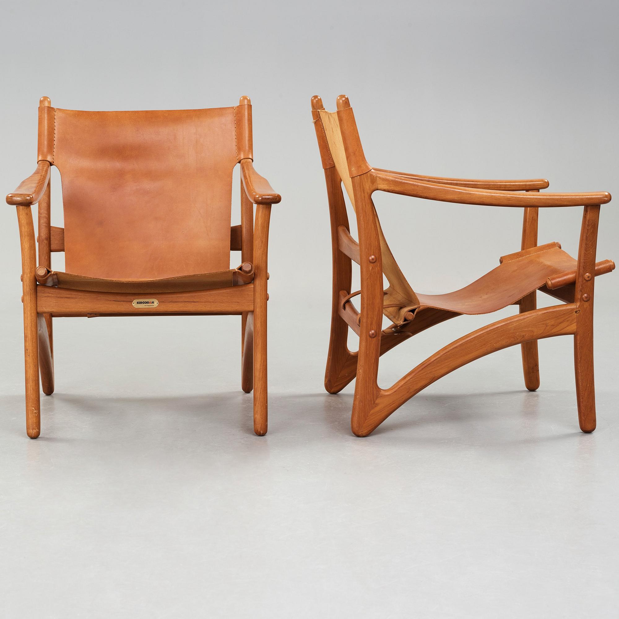 Arne Vodder, tillskrivna, karmstolar, ett par, Kircodan Danmark.