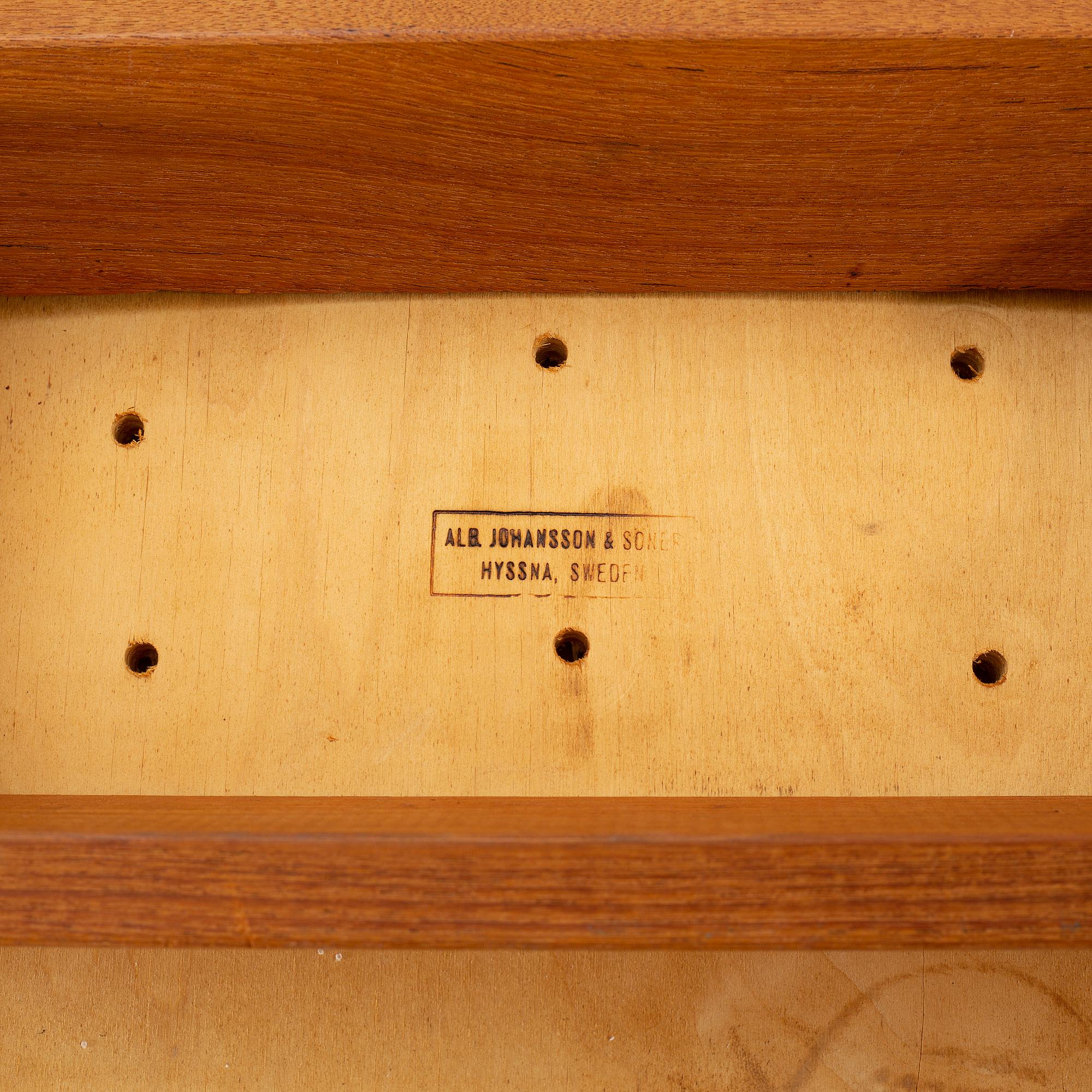 ALBIN JOHANSSON, STOLAR 4 st, Albin Johansson & Söner, Hyssna, 1950/1960-tal.