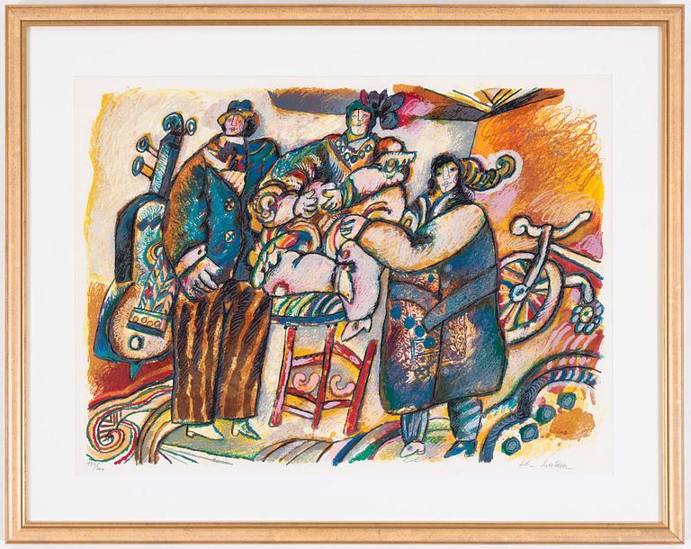 THEO TOBIASSE, litograph in colours, signed and numbered 194/200 in pencil.
