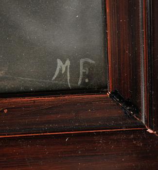 MOLLIE FAUSTMAN, akvarell, monogramsignerad.