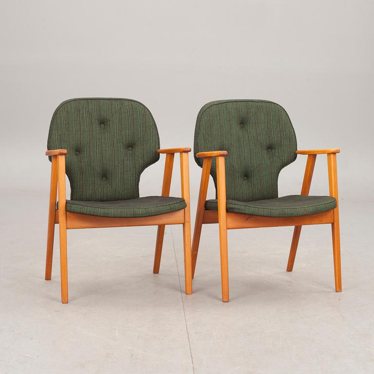 KARMSTOLAR, 1 par, 1960-tal.