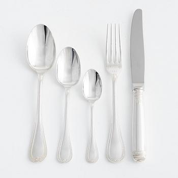 Christofle, a silver plated cutlery, model 'Malmaison' (55 pieces).