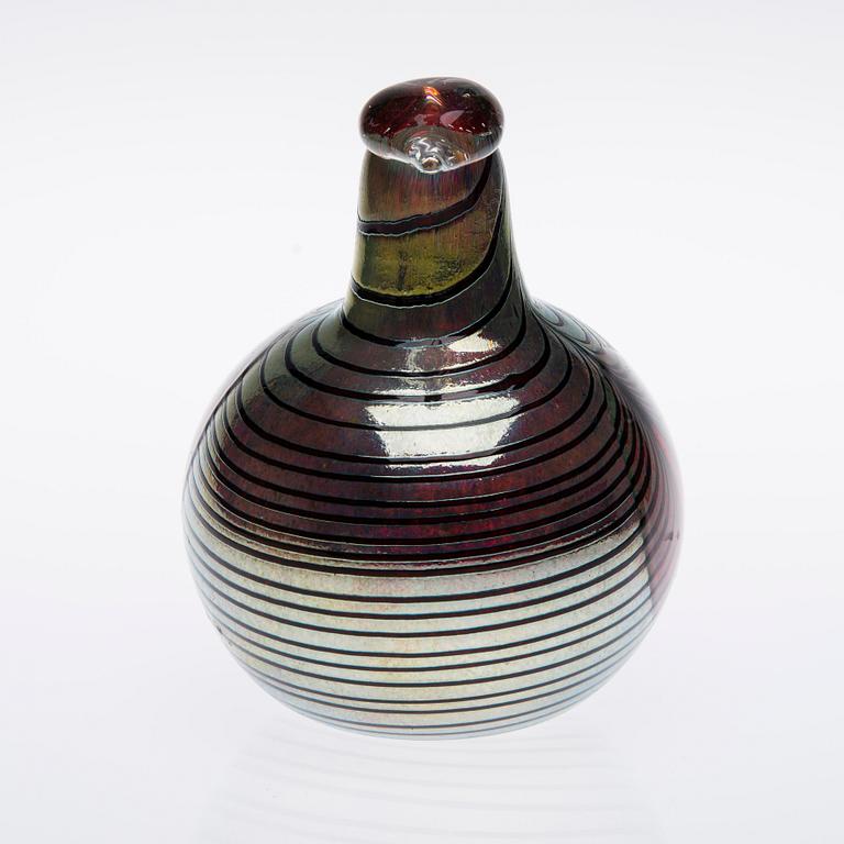 FIGURIN, glas, signerad O. Toikka Nuutajärvi Notsjö.