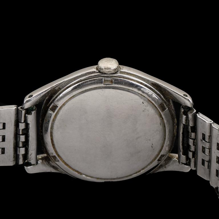 ARMBANDSUR, herr, Omega, manuell, stål, 1940-tal.