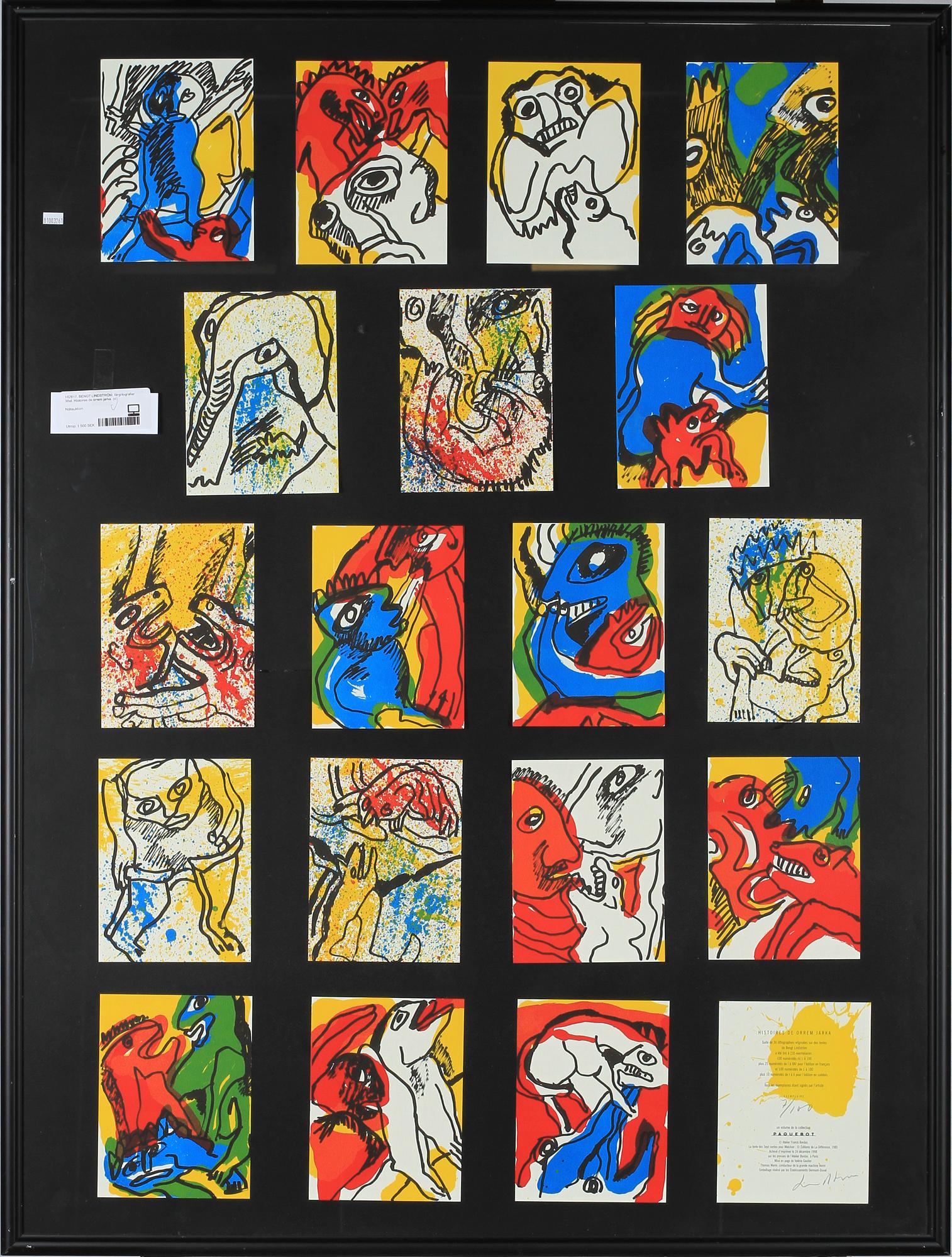 BENGT LINDSTRÖM, färglitografier, 36 st, sign o numr 7/10 på försättsblad.