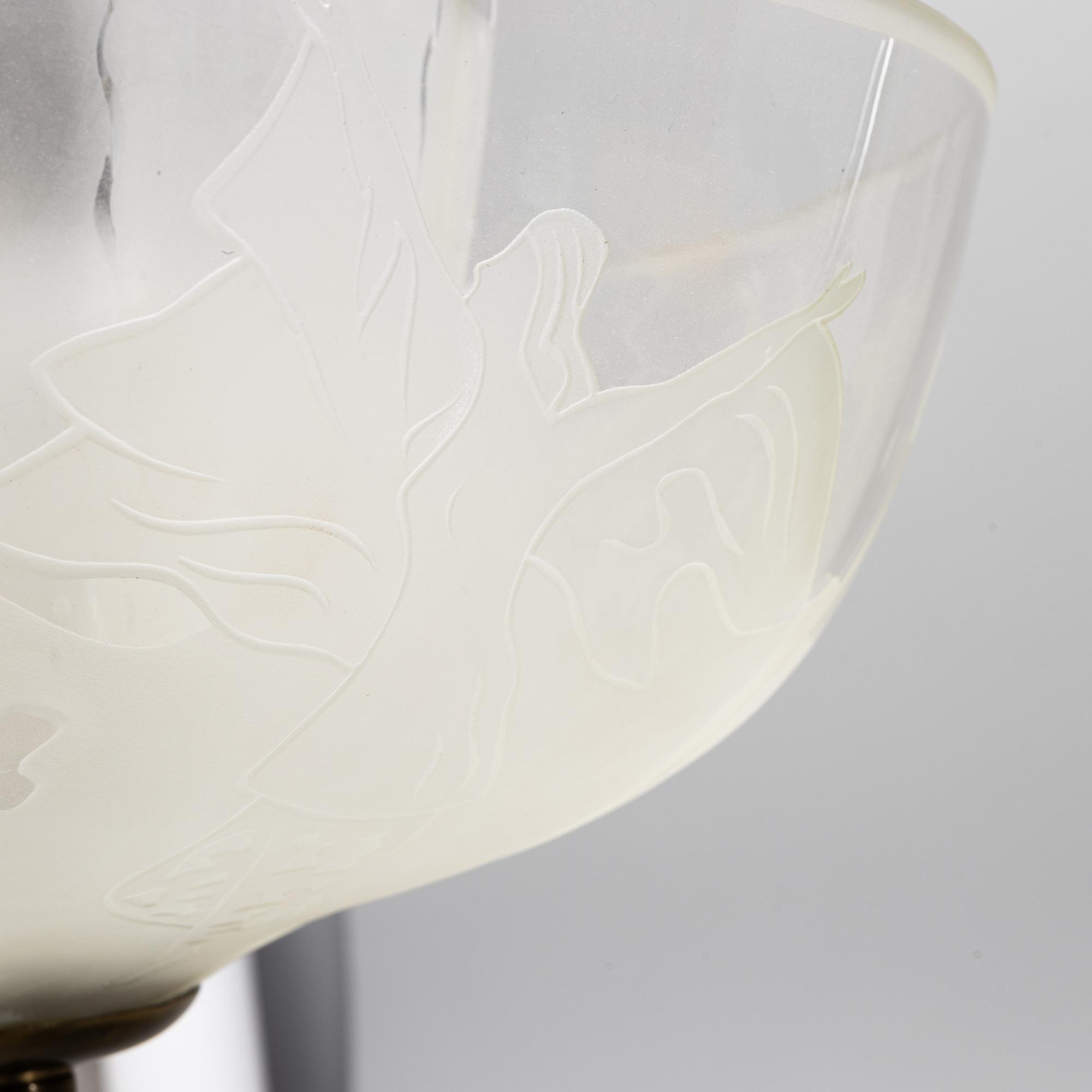 Carl Erik Bodén, taklampa, Swedish Modern, Glössner, 1947.