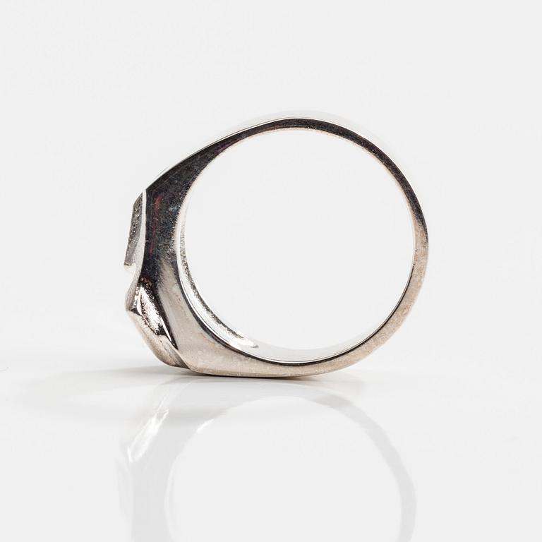 RING, sterling silver, "Bäck" Björn Weckström Lapponia 2006.