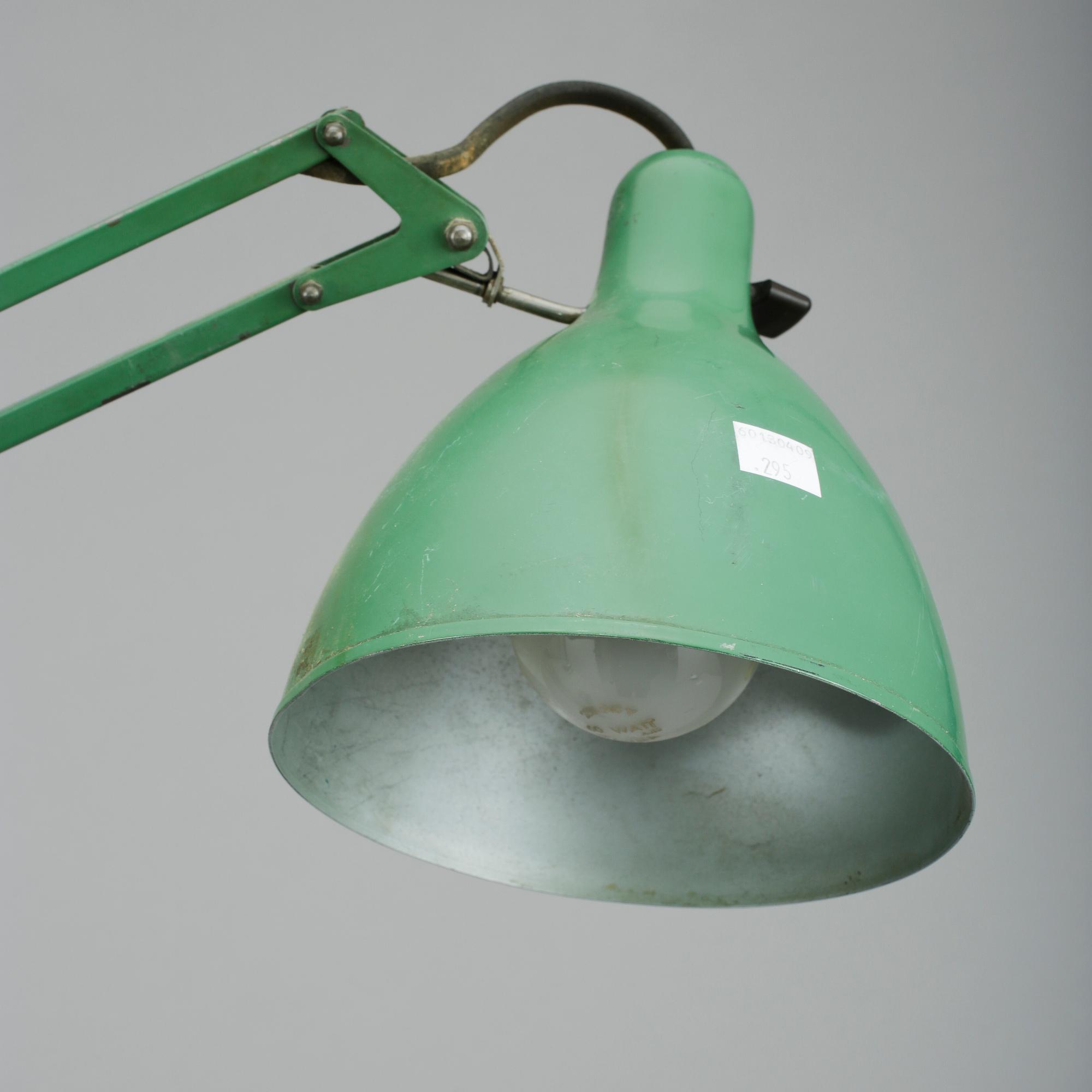 INDUSTRILAMPA, "Luxo 1001", Jacob Jacobsen, omkring 1900-talets mitt.