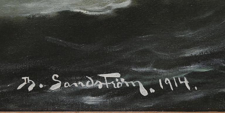 THERESIA SANDSTRÖM, olja på duk, signerad och daterad 1914.