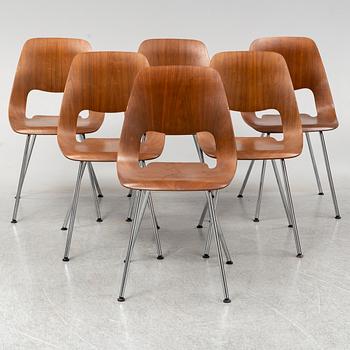 ALFREDO HÄBERLI, stolar, 6 st, "Jill", Vitra, 2012.