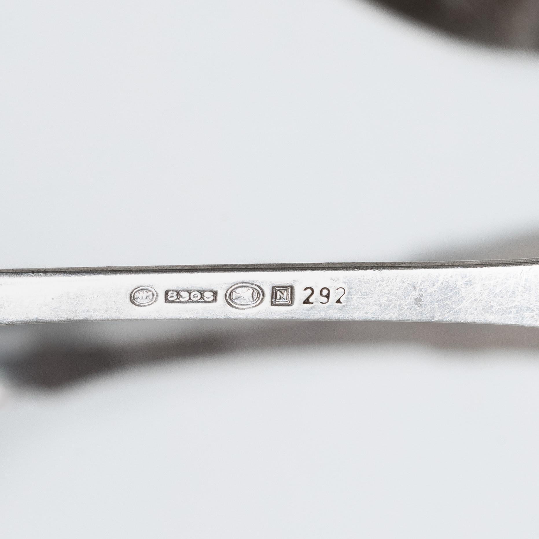 Spoons, 22 pcs, silver, Denmark, Norway, Sweden, 18th-20th century.