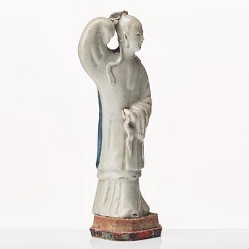Figurin, blanc de chine. Qingdynastin, 1700-tal.