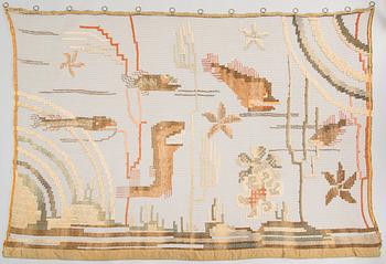 Greta Skogster-Lehtinen, door curtain/wall textile, from the 1930s.