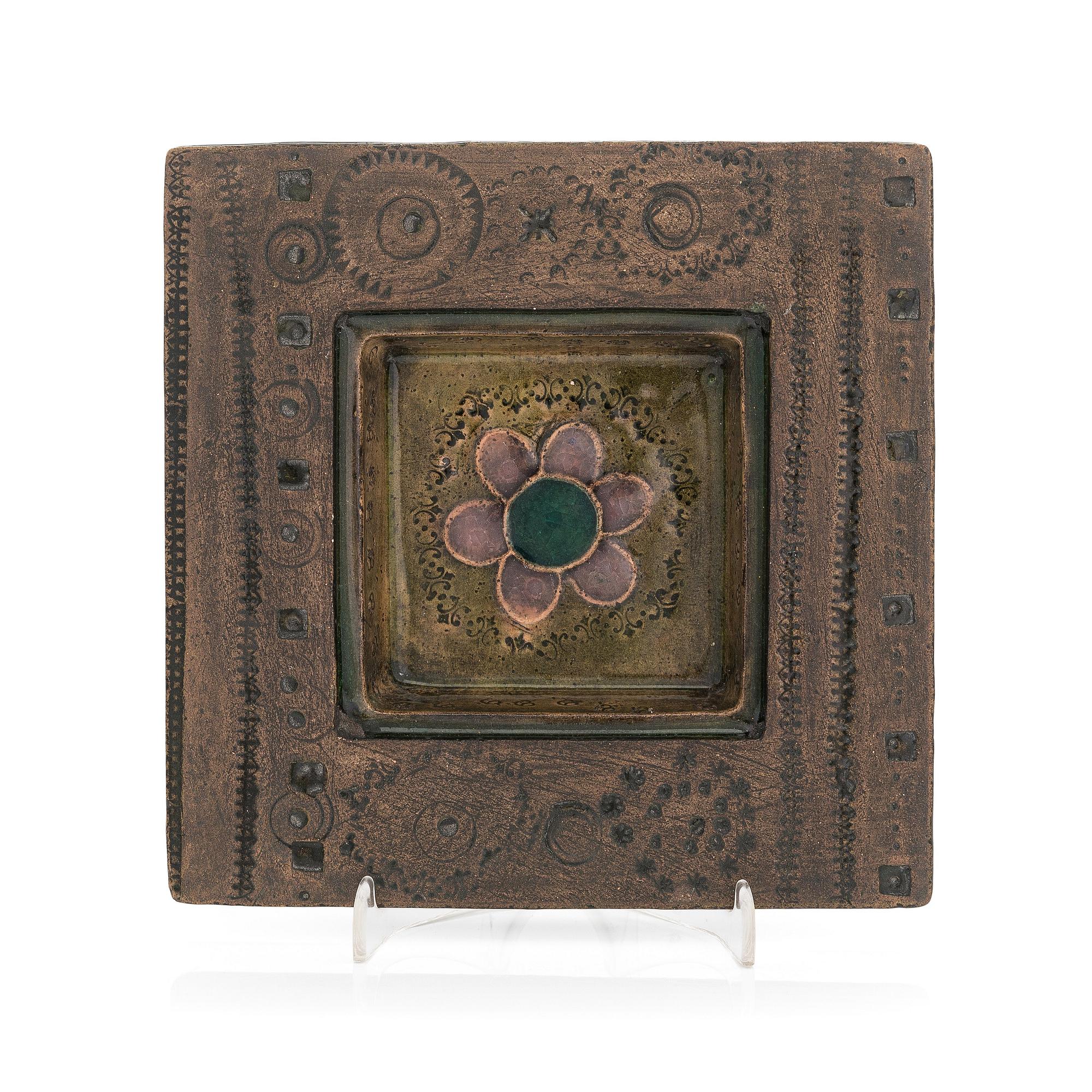 Rut Bryk, a stoneware relief signed BRYK.