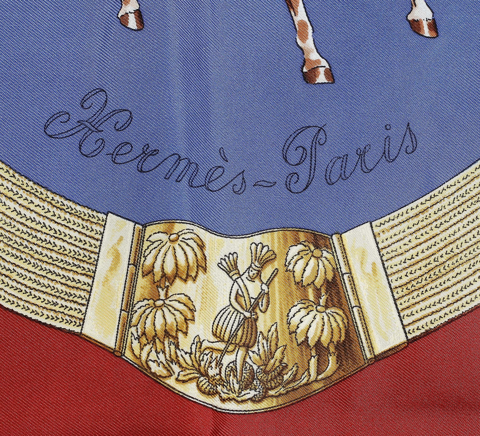 SCARF, Hermès,"Pampa".