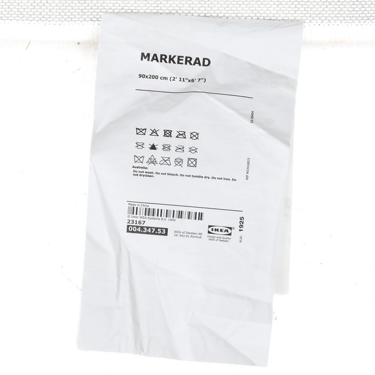 Virgil Abloh, a carpet, 'Kvitto' ('Receipt'), IKEA x Virgil Abloh, the 'MARKERAD' collection, c 197 x 90 cm.