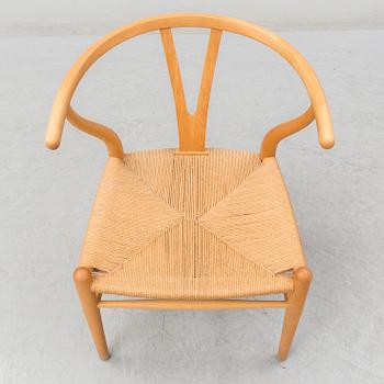 A 'Y-chair' by Hans J Wegner from Carl Hansen & Son, designed 1950.