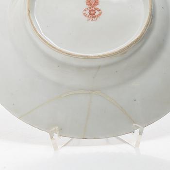 Six Russian plates, Kuznetsov, early 20th Century.