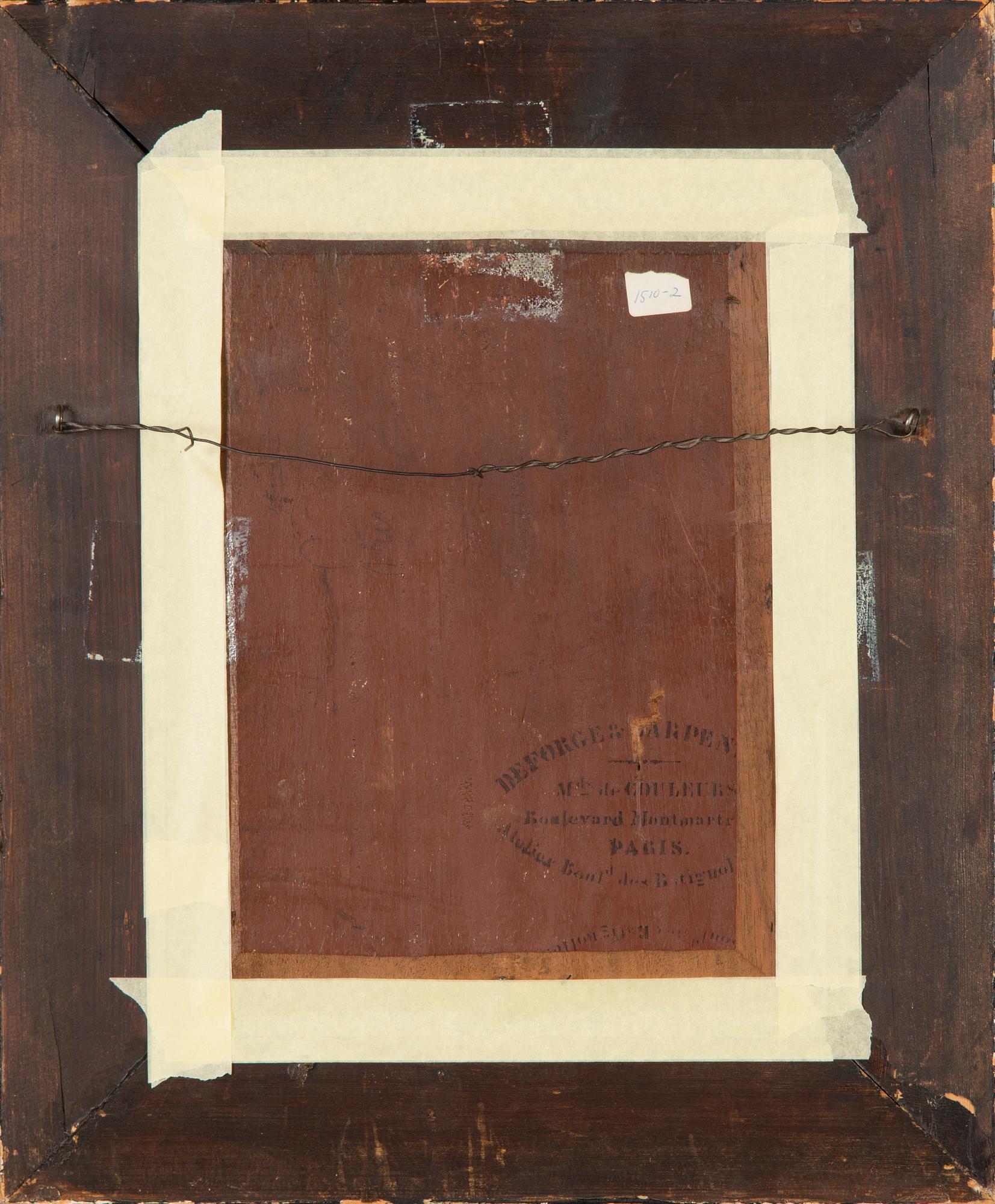 Edmond Ernest Paulin Hébert, öljy levylle, signeerattu.