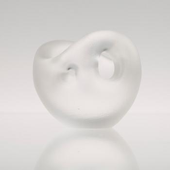 GLASSKULPTUR, "Jättens gryta" Signerad Timo Sarpaneva, Iittala.