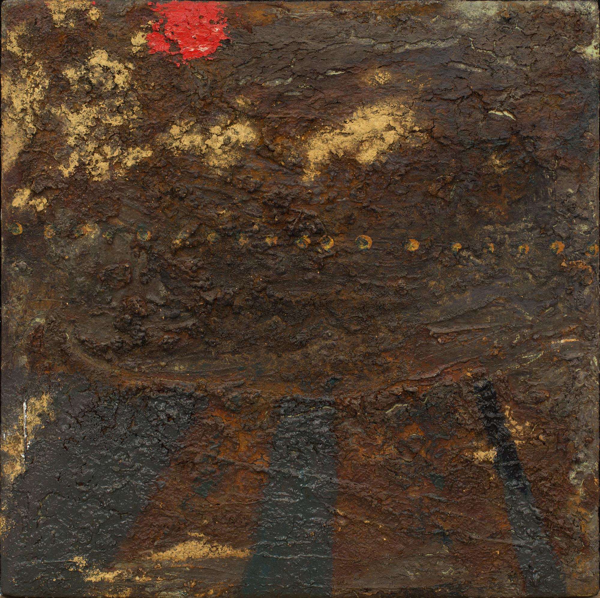 MAX MIKAEL BOOK, mixed media on canvas, signed and dated.