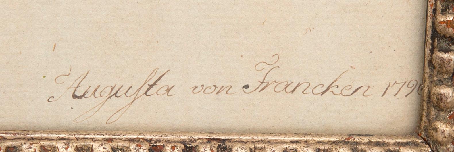 Augusta von Francken, still life, studies, 1796.