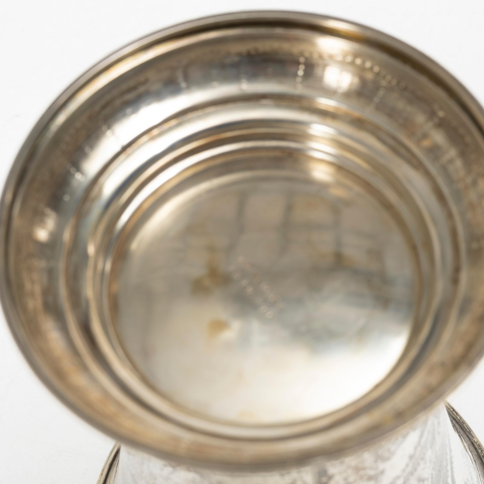 C.G. Hallberg, Bägare, silver, Stockholm 1938.