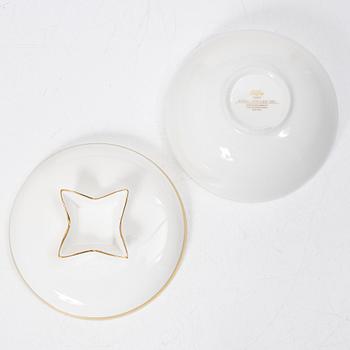 Karin Björquist, Bowls with lids, 14 pcs, porcelain, "Nobel" Rörstrand.