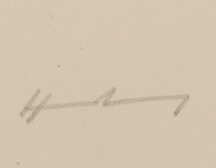 HANS HARTUNG, a signed and numbered colour lithograph.