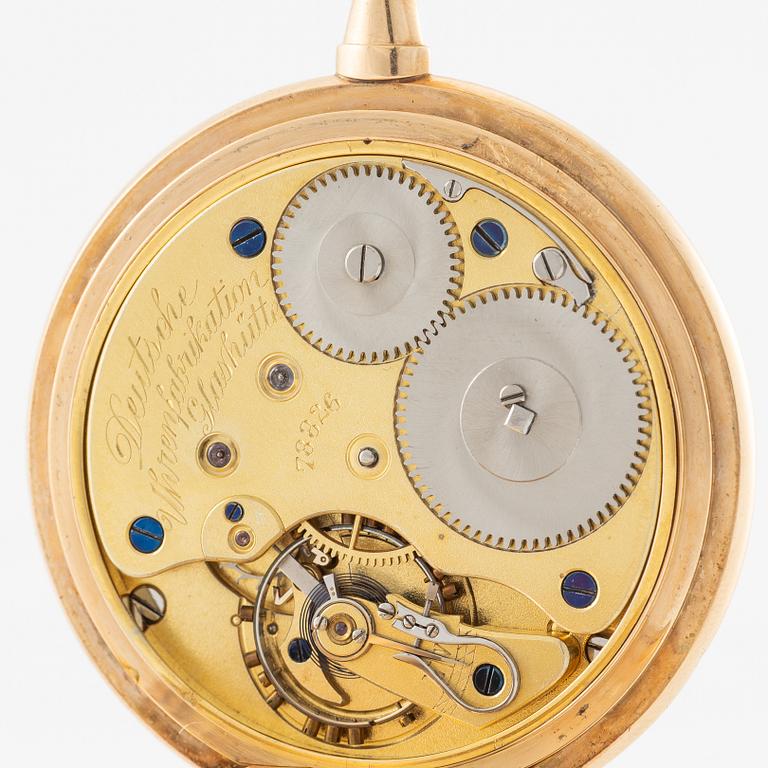 A. Lange & Söhne, Deutsche Uhrenfabrikation Glashütte, hunter, ca 1920.
