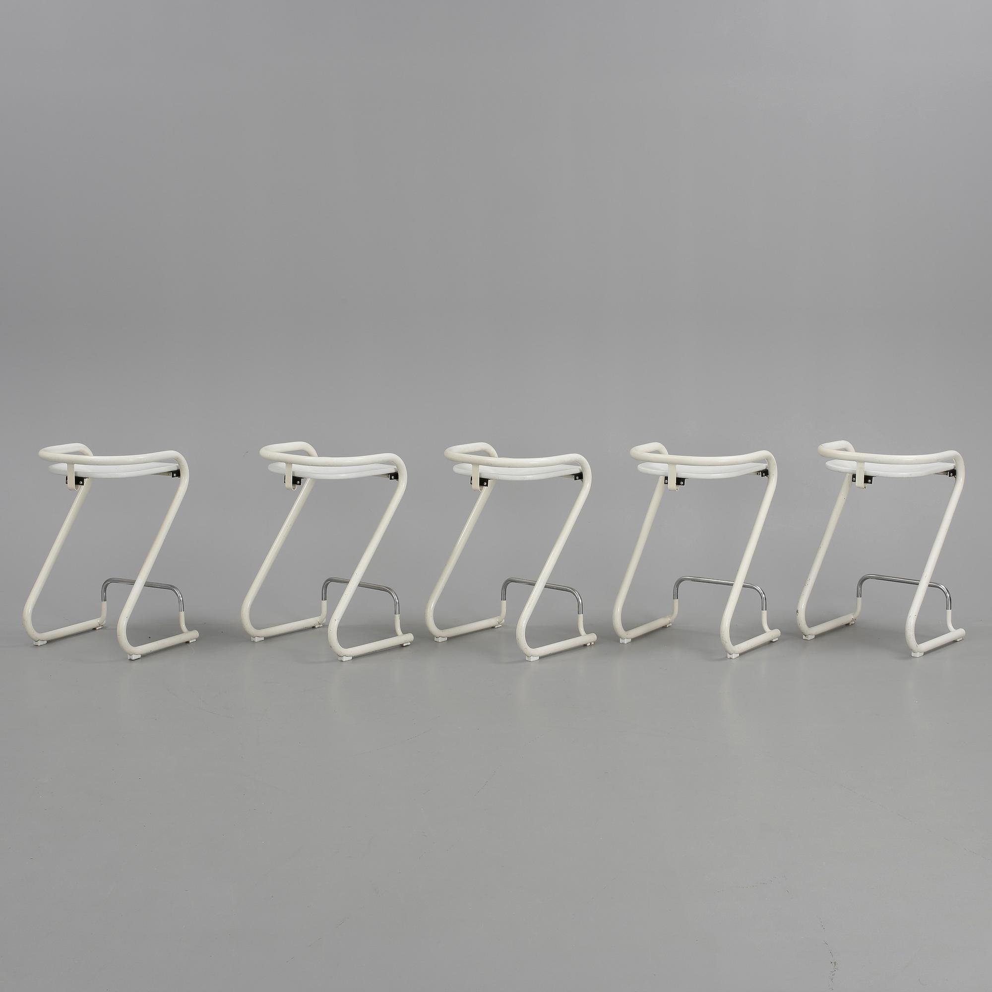 BARSTOLAR, 5 st, "S70-3", Börge Lindau och Bo Lindekrantz, Lammhults.