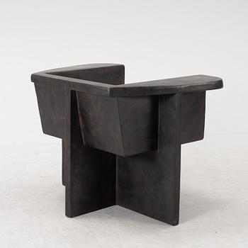 Kristian Sofus Hansen & Tommy Hyldahl, 
"Brutus Lounge Chair - Coffee" 101 Copenhagen, Denmark.