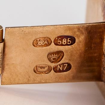 Björn Weckström, cufflinks, "Kultaraanu", 14K gold, Lapponia 1966.
