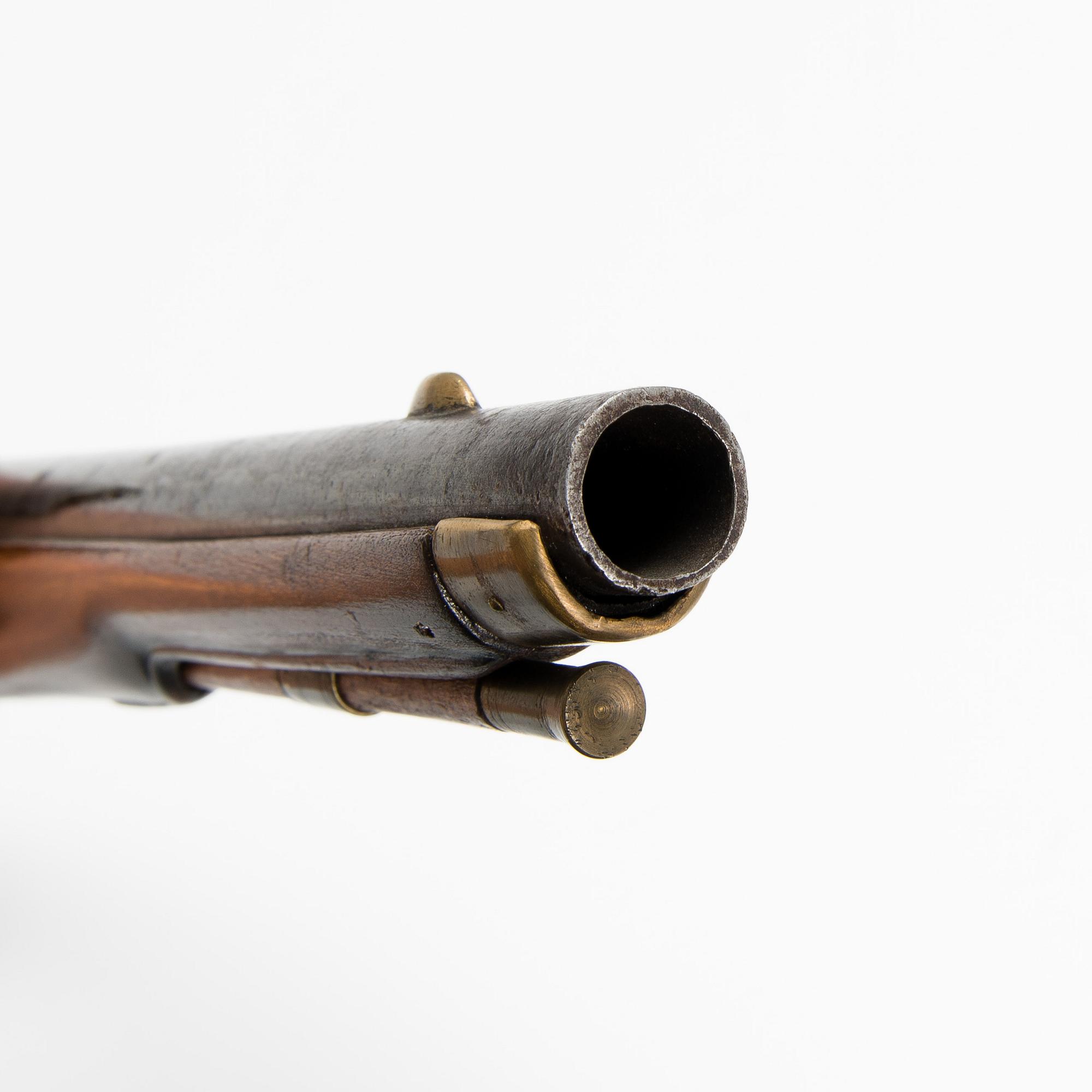 A Swedish flintlock pistol model 1738.
