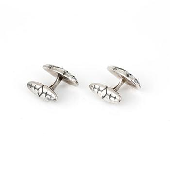 MANSCHETTKNAPPAR, ett par, sterlingsilver, Georg Jensen, Danmark. Total vikt ca 20,37 g.