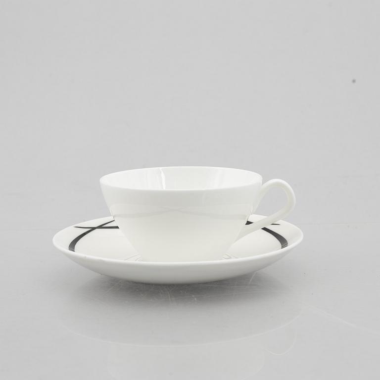 Stig Lindberg, a 15-piece 'Pencil' bone china coffee service, Gustavsberg 1954-65.