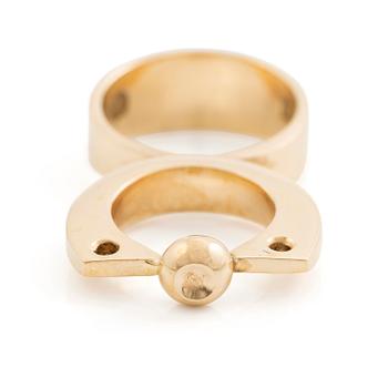 656. Sven-Erik Högberg, a ring, 18K gold, Gothenburg 1991.