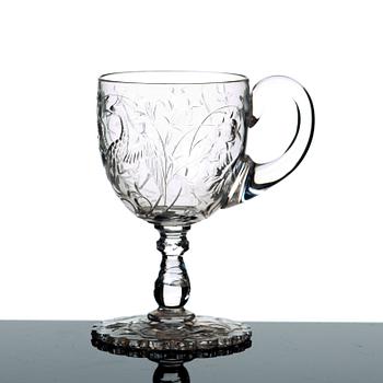 GLASSERVIS, 86 delar. Troligen Baccarat, omkring 1900.