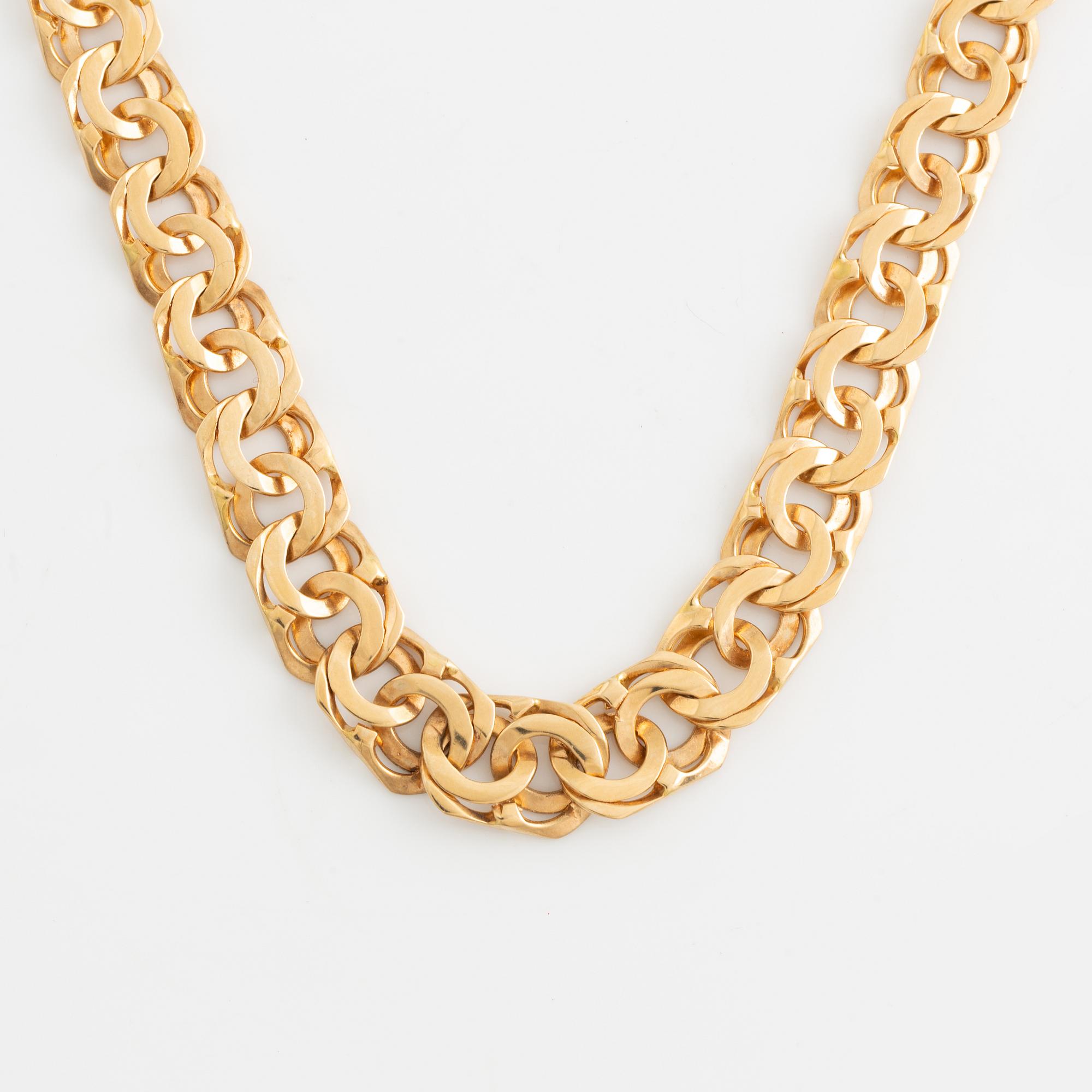 Collier 18K guld, bismarck.