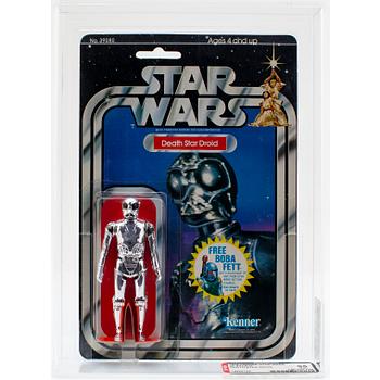 STAR WARS, Death Star Droid, 20 back-g, AFA 85 NM+, Kenner 1978.