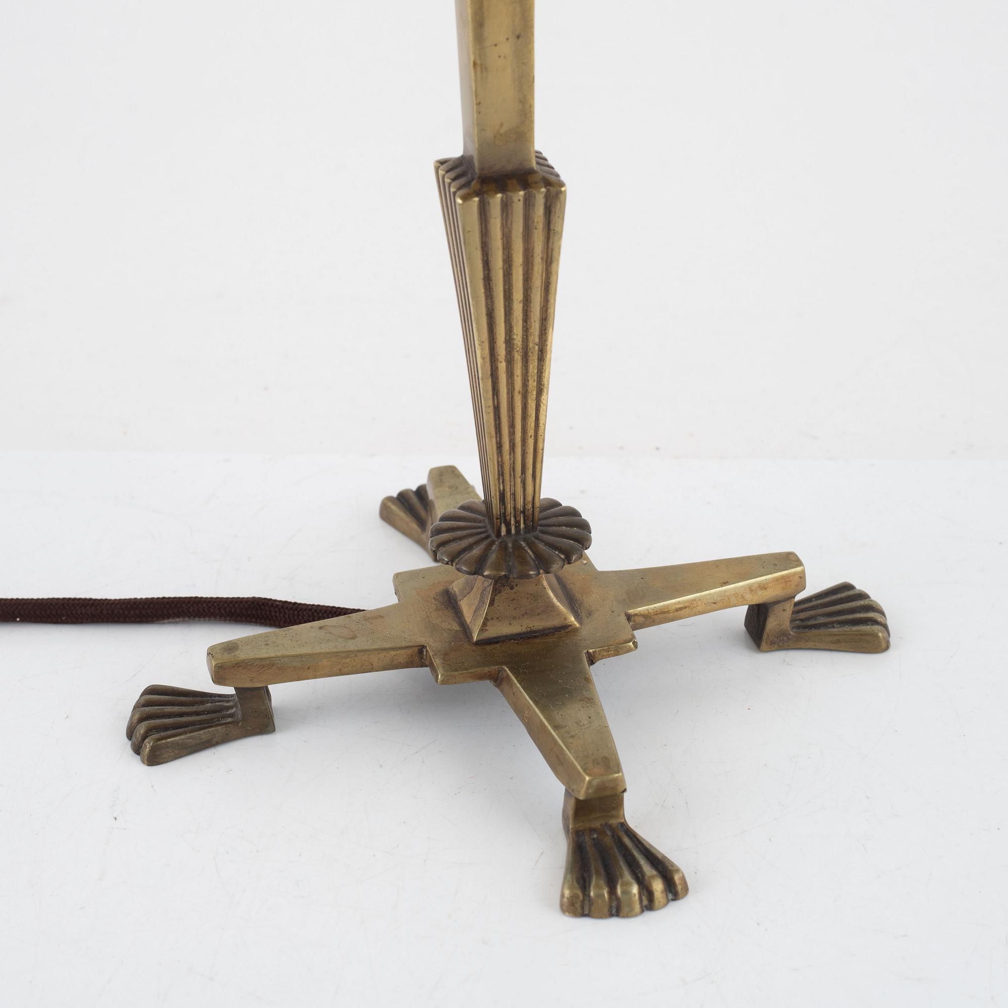 Elis Bergh, tillskriven, bordslampa, Swedish Grace, CG Hallberg, 1920-tal.