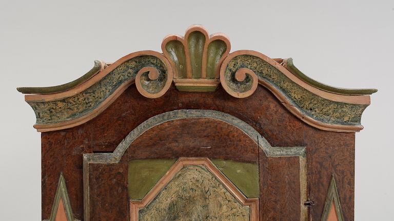 HÄNGSKÅP, allmoge. Alfta, Hälsingland, 17/1800-tal.