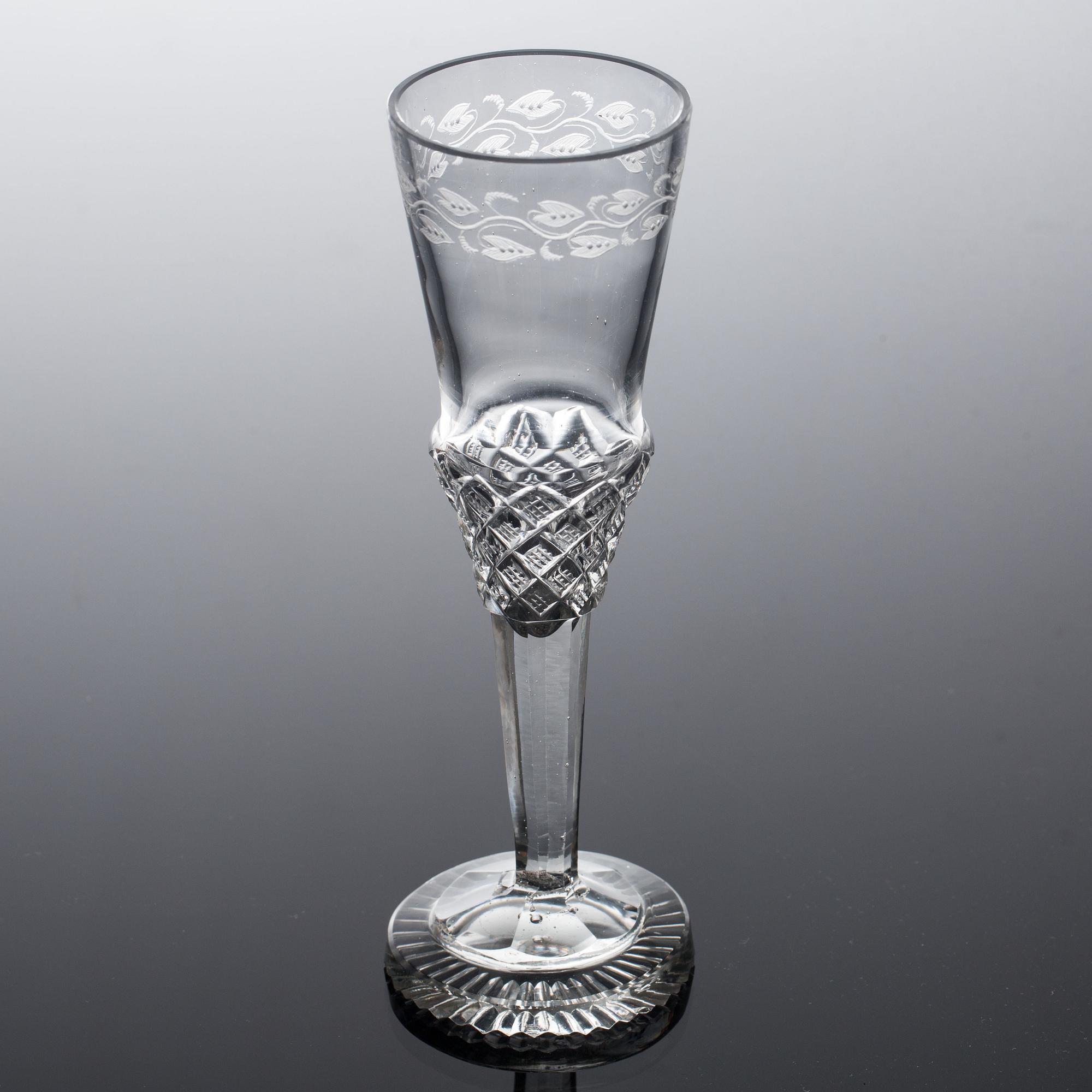 CHAMPAGNEGLAS, 6 st, 1900-talets början.