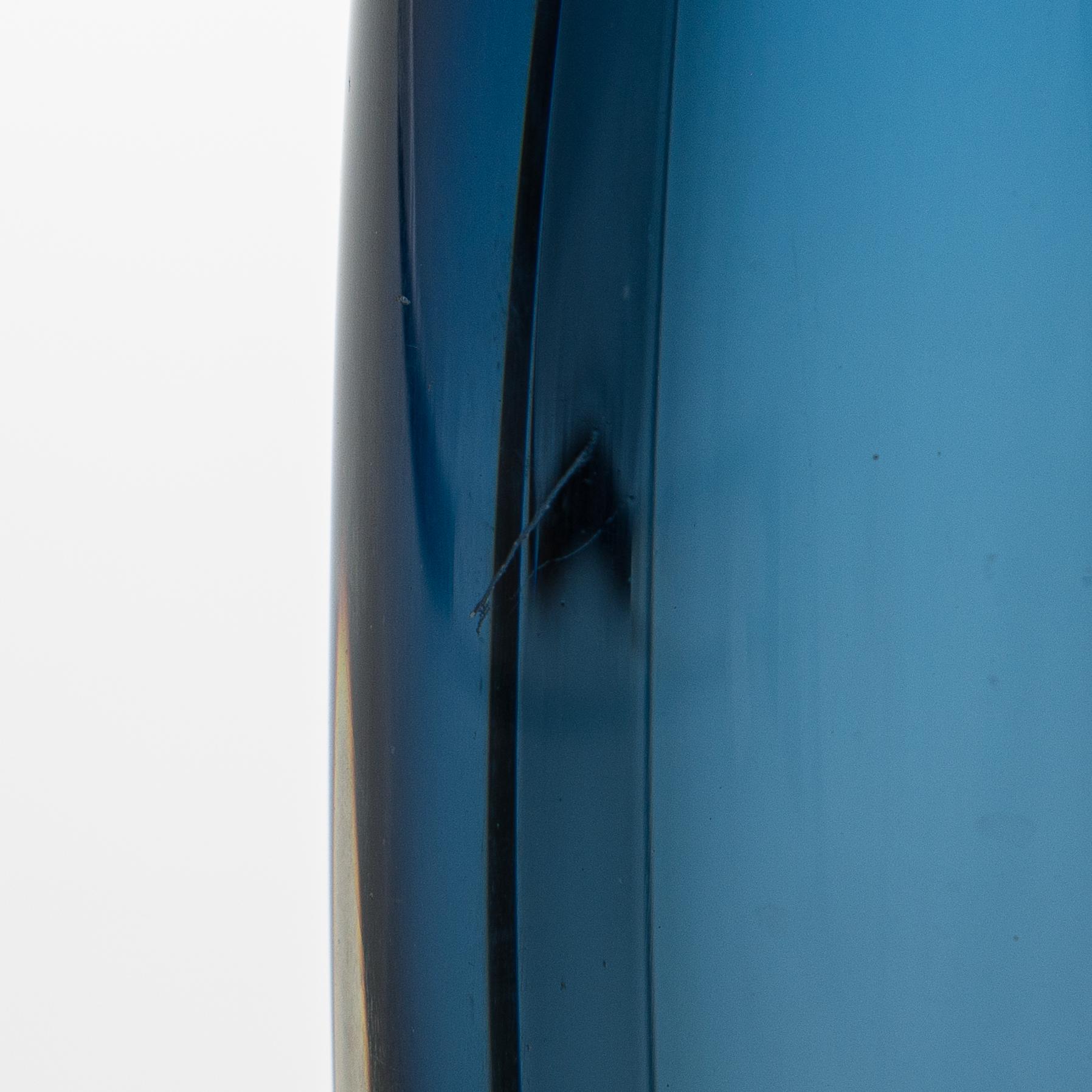 An 'Usva' glass vase by Kaj Franck, signed K. Franck Nuutajärvi Notsjö -62.