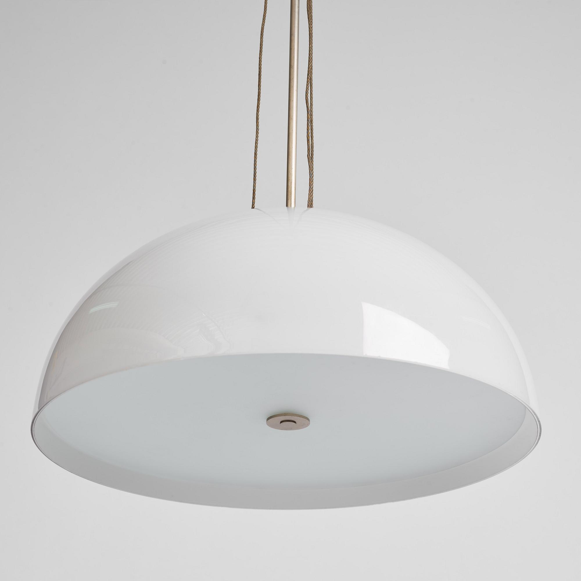 Harald Notini, taklampa, modell "6664", Arvid Böhlmarks Lampfabrik, Stockholm 1940-tal.