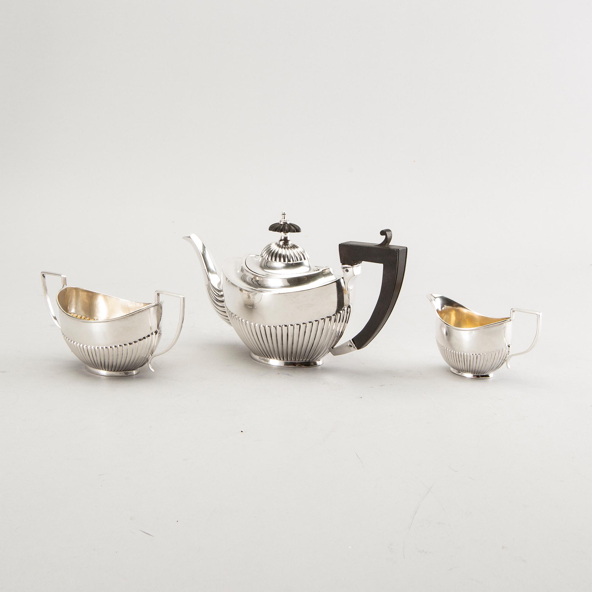 Teservis 3 dlr silver Österrike/Ungern 1870-tal.