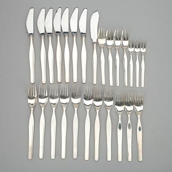 BESTICK, 26 st, silver, "Tapio" Tapio Wirkkala, Kultakeskus, 1966-68. Vikt. tot 953 g.