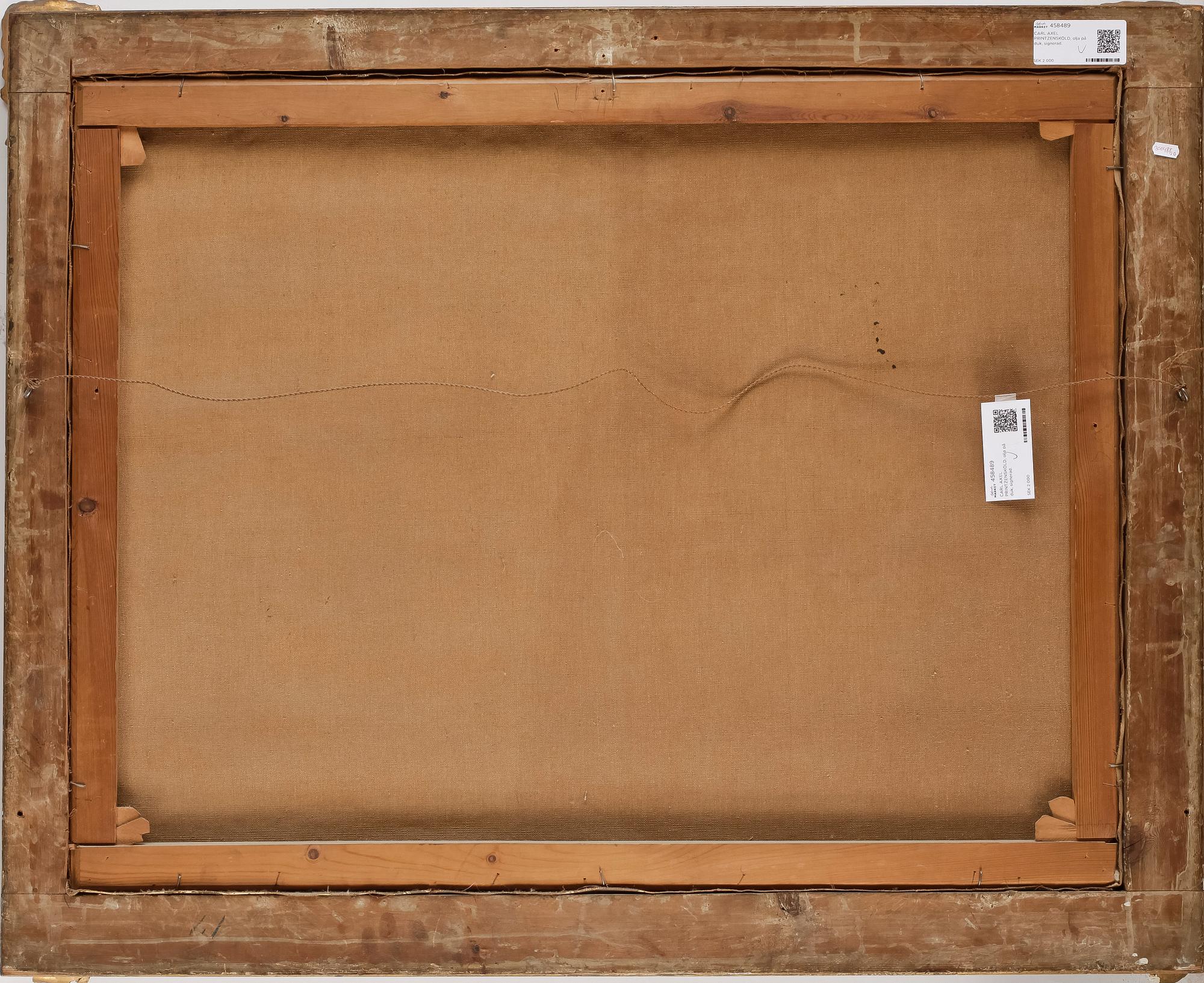 CARL AXEL PRINTZENSKÖLD, olja på duk, signerad.