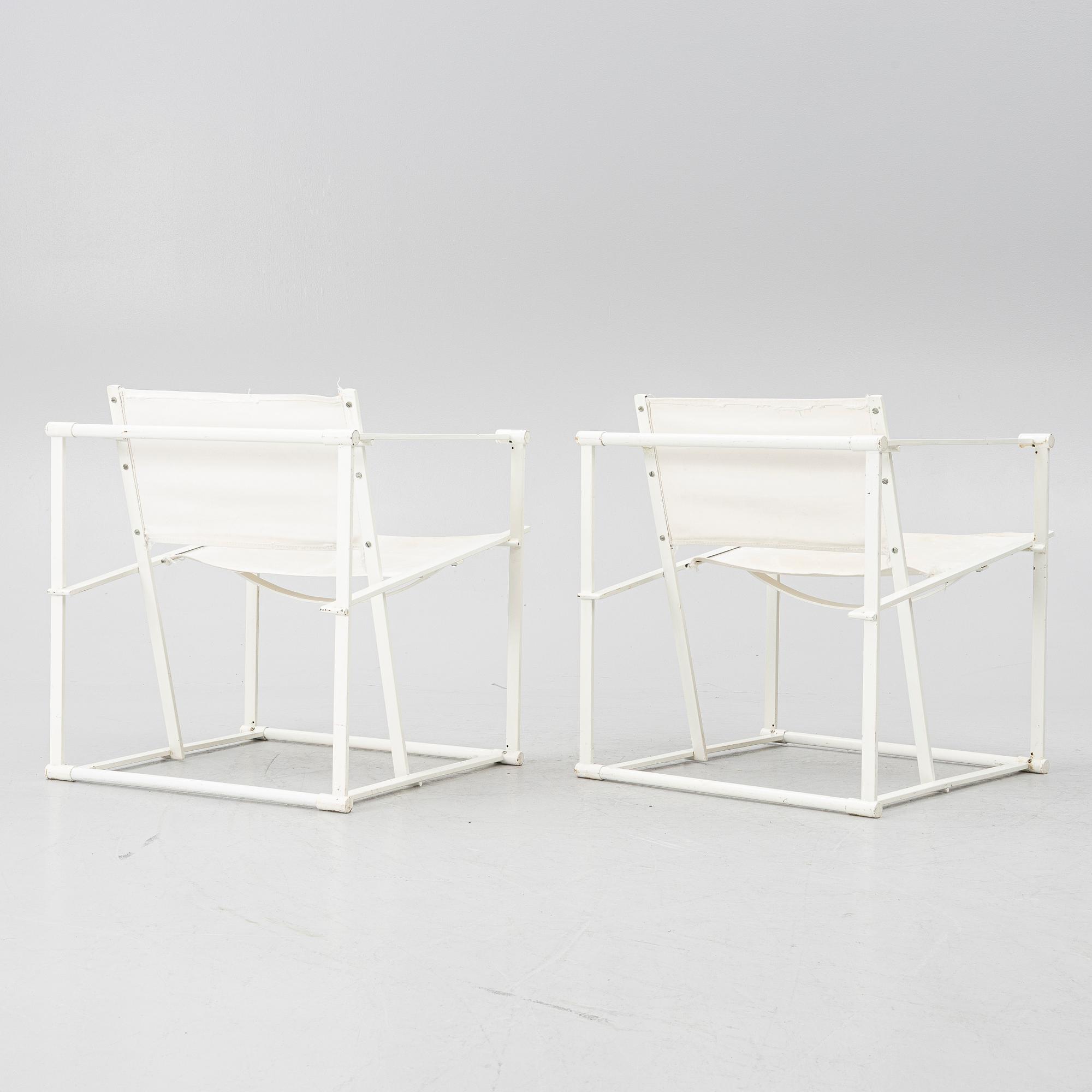 A pair of arm chairs "Cubus", Radboud van Beekum.