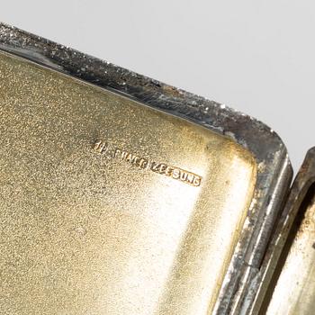 A silver cigarette /calling card case, China, Zee Sung, early 20th century.